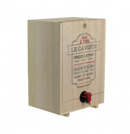 Distributeur de vin en bois - 5 Litres - Modèles aléatoires 