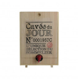 Distributeur de vin en bois - 5 Litres - Modèles aléatoires 