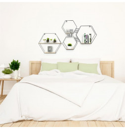 Etagère hexagonale - 3 compartiments