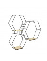 Etagère hexagonale - 3 compartiments