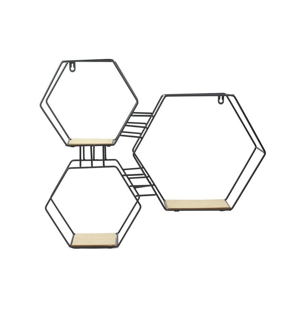 Etagère hexagonale - 3 compartiments