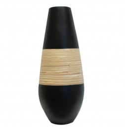 Vase en bambou - H 60 cm -...