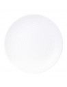 Set de 2 tables gigognes plateau rond motif gouttelette - L 49,5 x l 49,5 x H 49,5 cm - Blanc