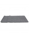 Tapis 2 en 1 ultra absorbant et grattoir - L 75 x l 45 x H 0,5 cm - Gris