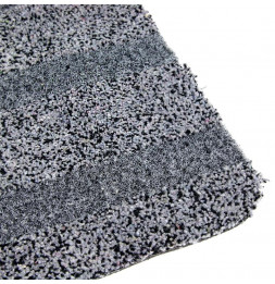 Tapis 2 en 1 ultra absorbant et grattoir - L 75 x l 45 x H 0,5 cm - Gris