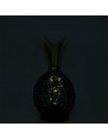 Lampe à poser à Led en forme d'ananas - L 15 x l 15 x H 27,5 cm - Noir et Doré