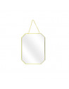 Lot de 3 miroirs avec angles obliques - L 30 x l 0,3 x H 40 cm - Doré