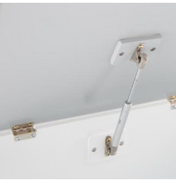 Coffre à jouets - 58 x 38 x 38 cm - Gris