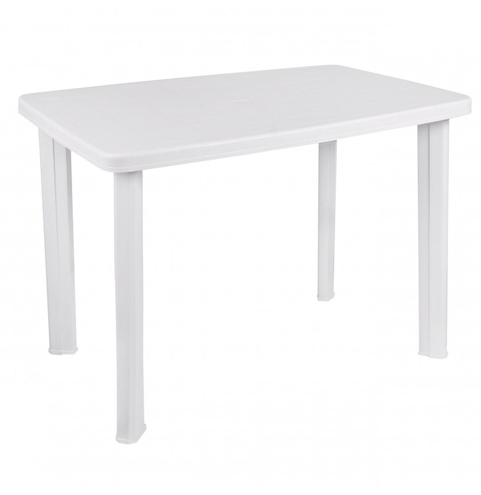 Table de jardin - 100 x 70 cm - Blanc