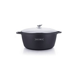 Casserole avec revêtement en marbre - D 40 cm - Noir