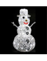 Bonhomme de neige lumineux 57 cm - 96 Leds - Décoration de Noël