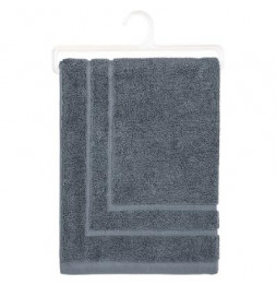 Tapis de bain en coton - 50 x 70 cm - Gris