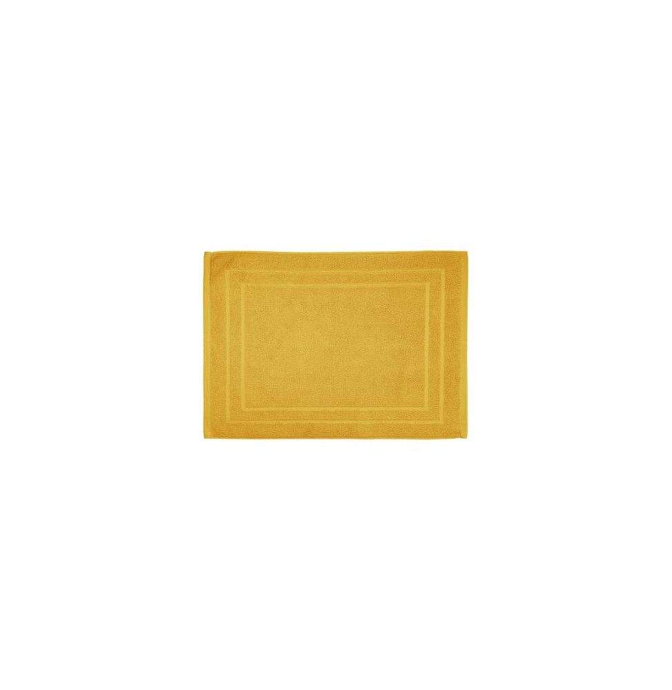 Tapis de bain en coton - 50 x 70 cm - Jaune