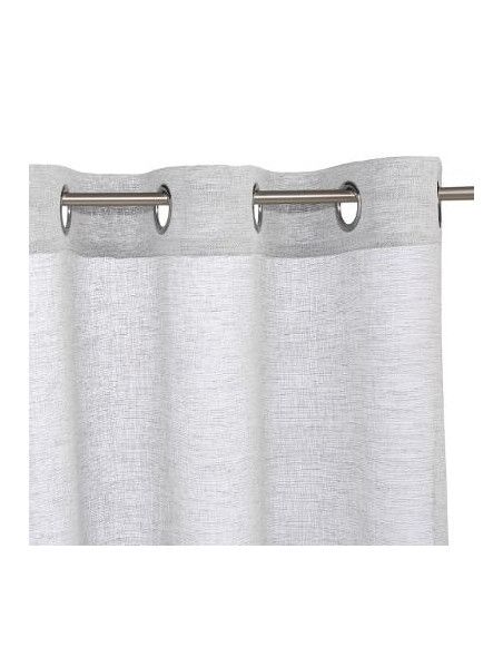 Voilage en polyester - FRED - 140 x 240 cm - Gris