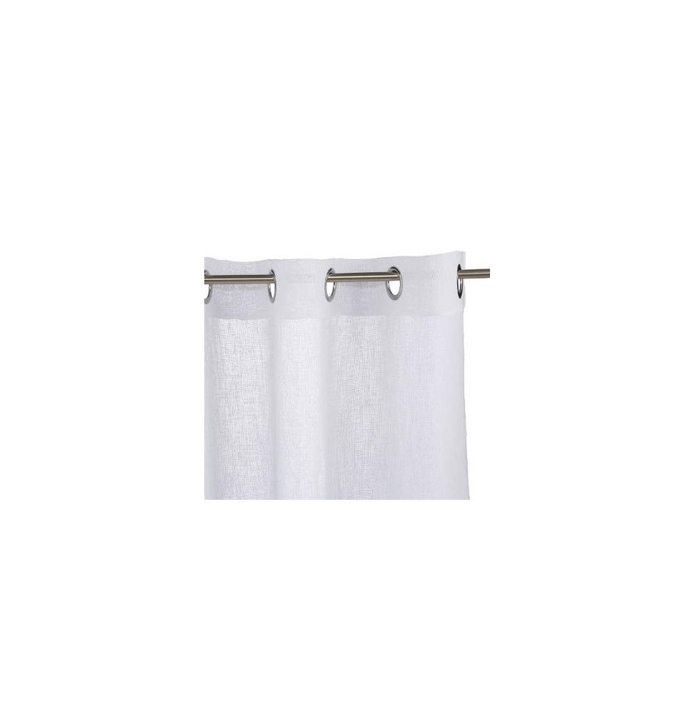 Voilage en polyester - FRED - 140 x 240 cm - Blanc