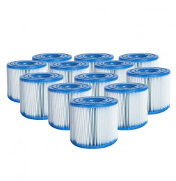 Lot de 12 cartouches de filtration type H - Pour piscine - Intex