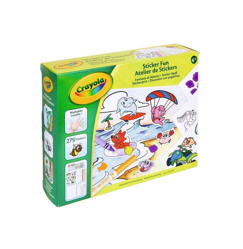 Kit atelier de stickers - L 19 x l 24 x H 6 cm - 4 ans et plus