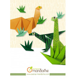 Boîte créative - Origami dinosaures - 10 modèles