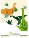 Boîte créative - Origami dinosaures - 10 modèles