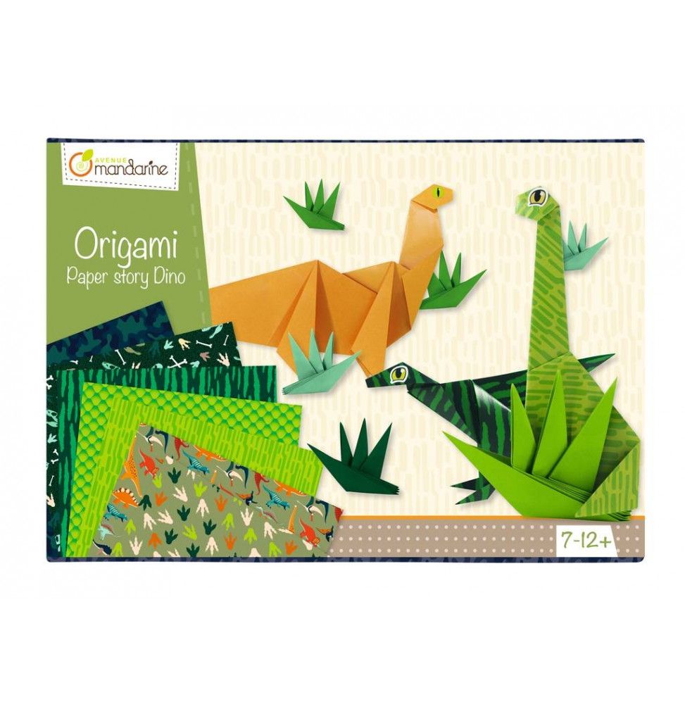 Boîte créative - Origami dinosaures - 10 modèles