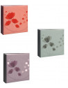 Lot de 3 albums photo à pochettes 200 mémos Ellypse 2 - L 25 x l 22,6 cm - Rouge, gris et violet