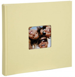 Album photo à feuillets cristal Fun - 100 pages - L 30 x l 30 cm - Beige