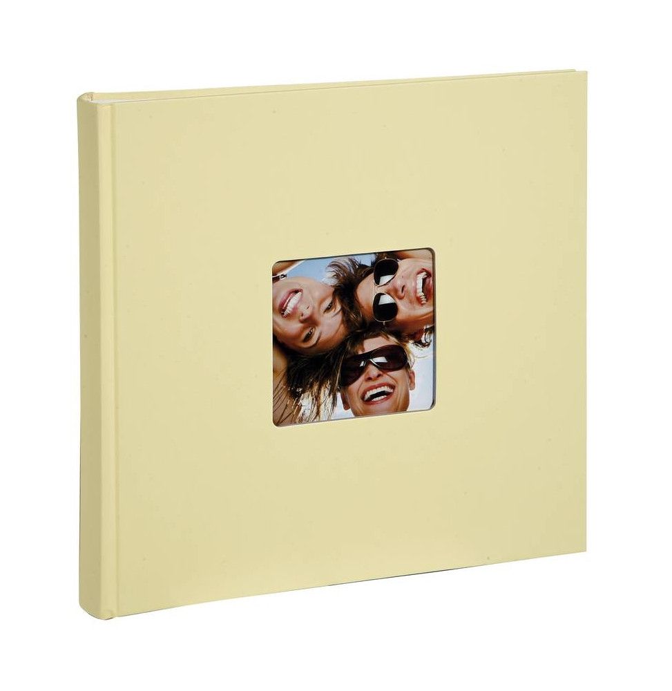 Album photo à feuillets cristal Fun - 100 pages - L 30 x l 30 cm - Beige