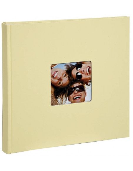 Album photo à feuillets cristal Fun - 100 pages - L 30 x l 30 cm - Beige