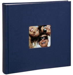 Album photo à feuillets cristal Fun - 100 pages - L 30 x l 30 cm - Bleu