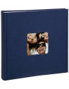 Album photo à feuillets cristal Fun - 100 pages - L 30 x l 30 cm - Bleu