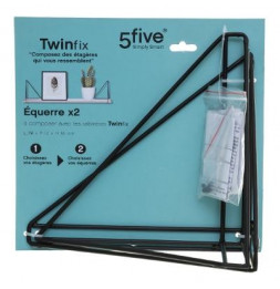 Lot de 2 Equerres filaires Twinfix - Métal