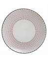 Set de 6 assiettes plates Lunis - D 27 cm - Rouge