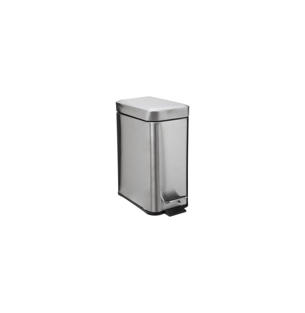 Poubelle rectangle - 5 L - Inox