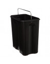 Poubelle rectangle - 5 L - Inox