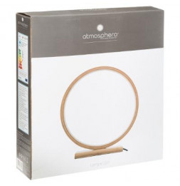 Lampe a led ronde - D 30 x H 32 cm - Bambou