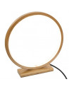 Lampe a led ronde - D 30 x H 32 cm - Bambou