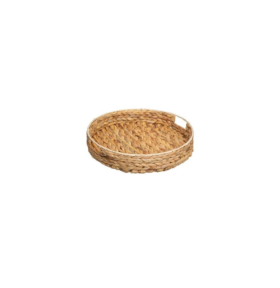 Plateau en roseau Natural Mood - D 35 x H 6,5 cm