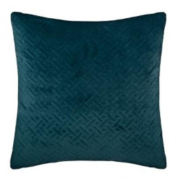 Coussin effet velours - 40 x 40 cm - Bleu