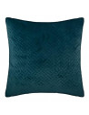 Coussin effet velours - 40 x 40 cm - Bleu