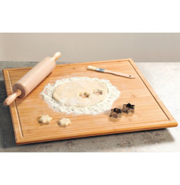 Planche à découper - 56 x 50 x 3 cm - Bambou