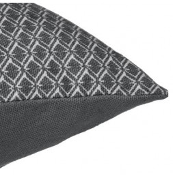 Coussin à motifs Otto - 38 x 38 cm - Gris