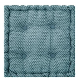 Coussin de sol Otto - 40 x 40 x 8 cm - Bleu