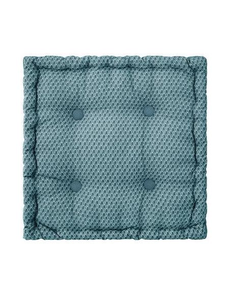 Coussin de sol Otto - 40 x 40 x 8 cm - Bleu