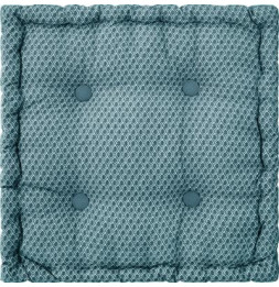 Coussin de sol Otto - 40 x 40 x 8 cm - Bleu