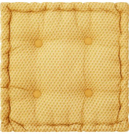 Coussin de sol Otto - 40 x 40 x 8 cm - Jaune