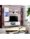 Ensemble TV mural - Fly S3 - 160 x 40 x 190 cm - Blanc