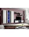 Ensemble TV mural - FLY P4 - 310 x 40 x 190 cm - Blanc et noir