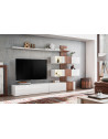 Ensemble meuble TV mural - ABW Quill - 250 x 40 x 160 - Blanc