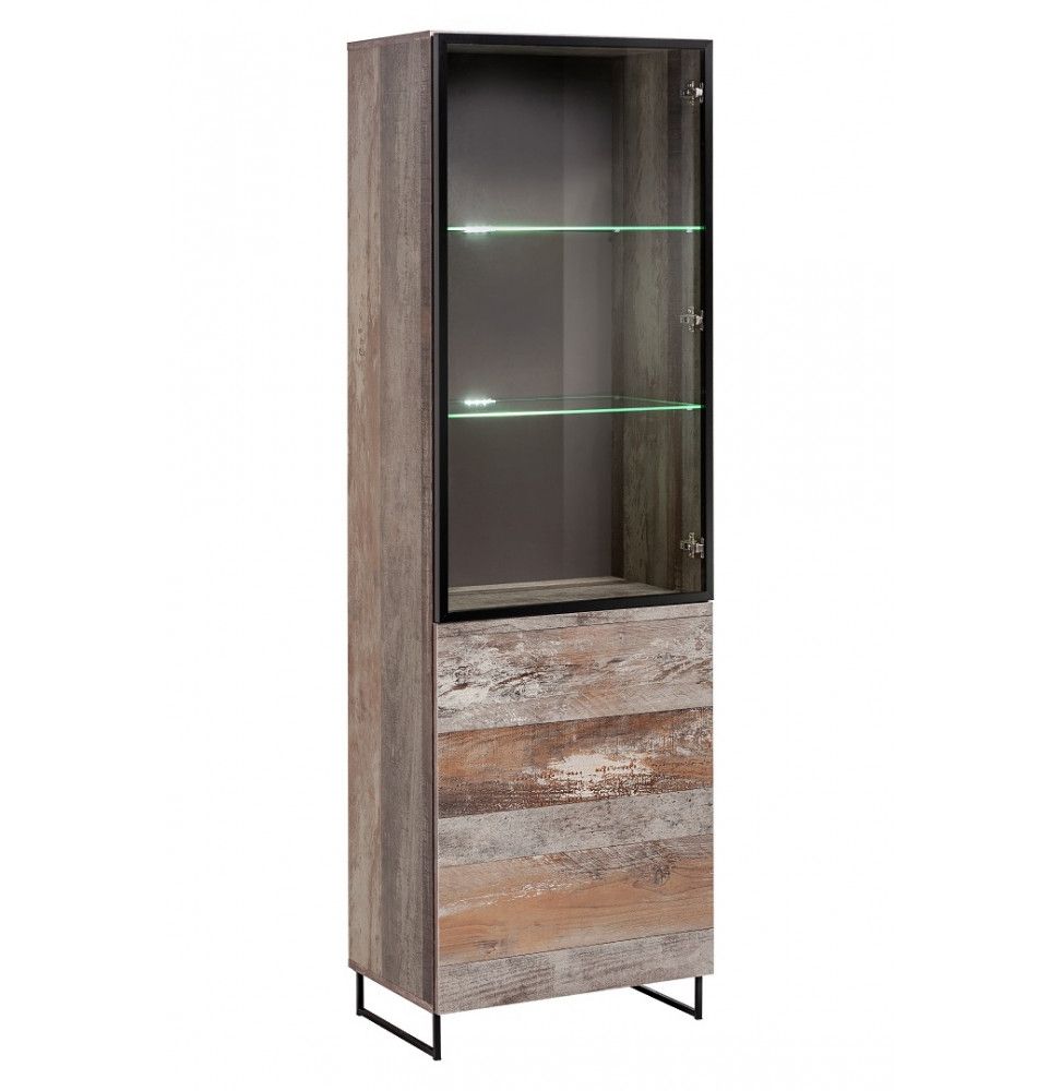 Armoire de rangement - Witrynawysoka Plank - 60 x 40 x 194 cm - Marron