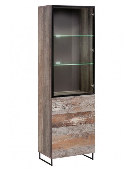 Armoire de rangement - Witrynawysoka Plank - 60 x 40 x 194 cm - Marron